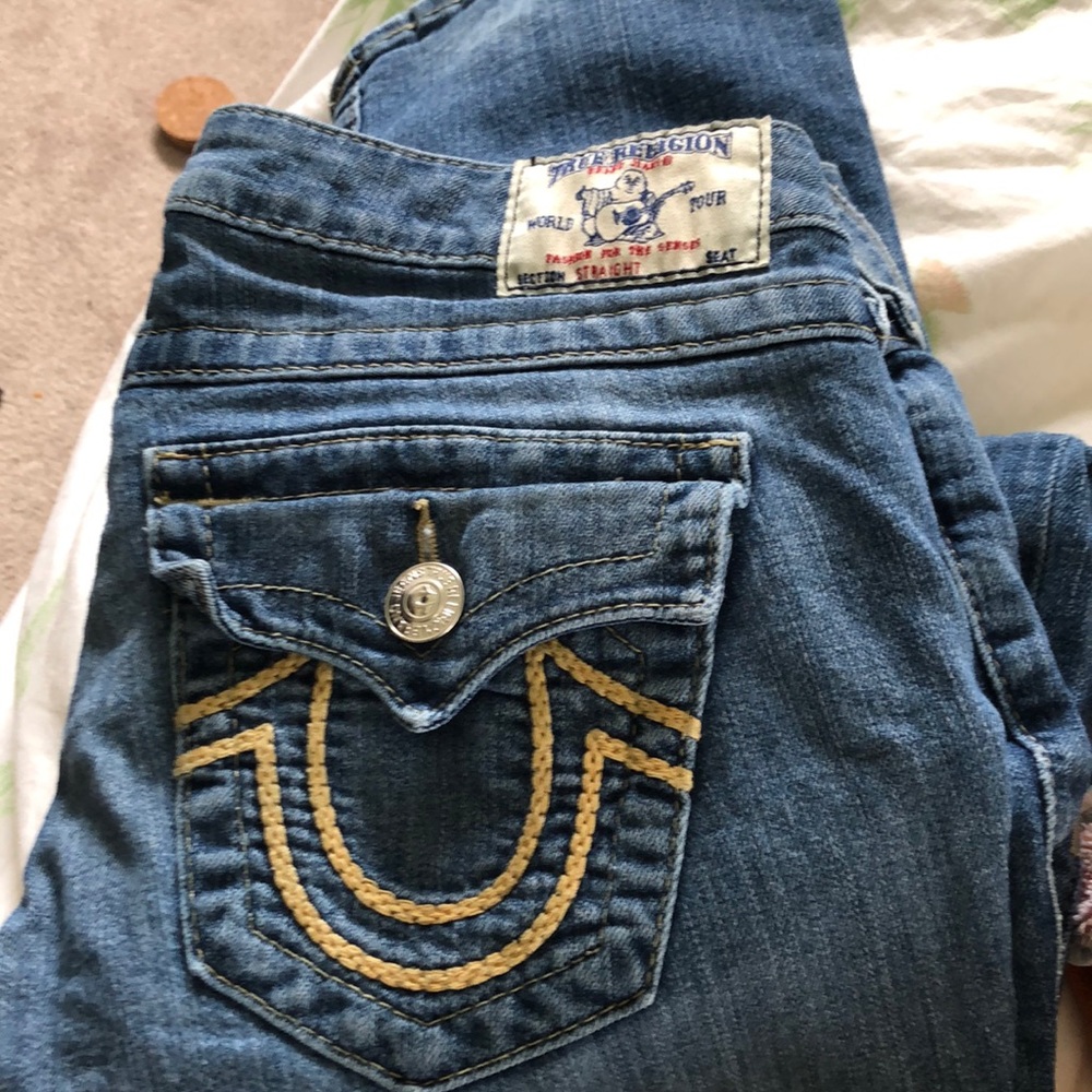 True religion straight leg jeans great shape !